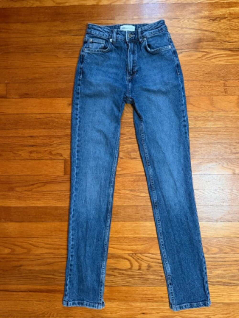 Zara Women’s High Waisted Skinny Jeans Size 2 Blue Denim